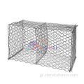 Γαλβανισμένο εξαγωνικό κουτί gabion mesh gabion barket